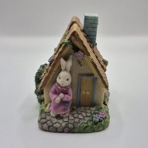 Miniature Bunny Rabbit Figurine House  Neighbors  Love Bunnies